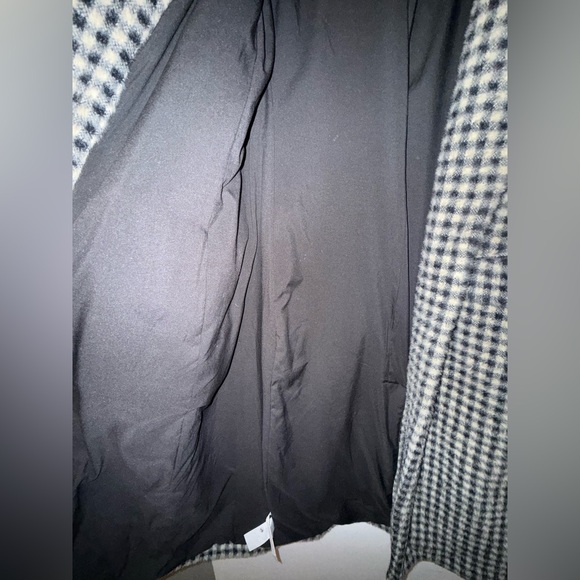 LOFT Black and White Houndstooth Pea Coat Worn ONCE - Picture 4 of 8